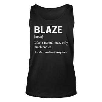 Blaze Name Gift Blaze Funny Definition V2 Unisex Tank Top - Seseable