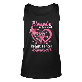 Blessed To Be Called Pink Women Heart Breast Cancer Survivor Unisex Tank Top - Monsterry AU