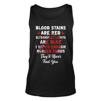 Blood Stains Are Red Horror Horror Tank Top | Mazezy