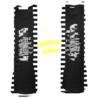 Boat Captain Sailor Seaman Seafarer Maritime Anchor Unisex Tank Top | Mazezy