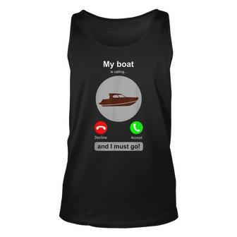 Boat Funny Boat Captain Joke Boating Boat Lover Gift Unisex Tank Top - Thegiftio UK