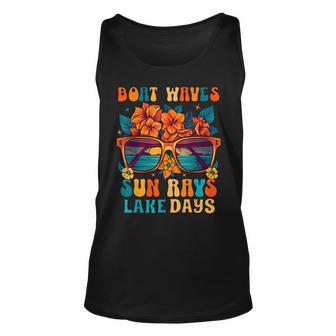 Boat Waves Sun Rays Lake Days Summer Vacation Tank Top | Mazezy AU