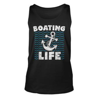 Boating Men Anchor Sailing Gift Unisex Tank Top | Mazezy