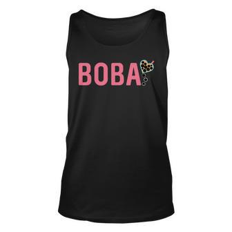 Boba Bubble Tea Drink - Cute Milk Tea Heart Unisex Tank Top | Mazezy