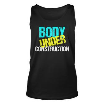 Body Under Construction Exercise Fitness Trainer Exercise Tank Top | Mazezy