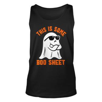 This Is Some Boo Sheet Cool Ghost Halloween Costume Tank Top - Thegiftio UK