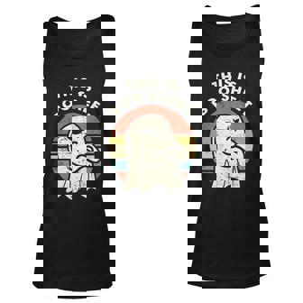 This Is Boo Sheet Ghost Spooky Retro Ghost Halloween Costume Halloween Tank Top | Mazezy