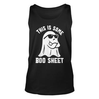 This Is Some Boo Sheet Halloween Ghost Tank Top - Monsterry