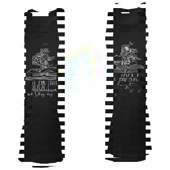 A Book A Day Keeps Reality Away Reading Book Lovers Reading Tank Top | Mazezy