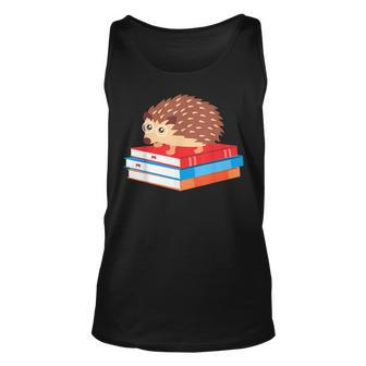 Book Nerd Hedgehog Reading Lover Idea Reading Tank Top | Mazezy