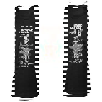 Books Make Me Happy You Not So Much Book Nerd Skeleton Tank Top | Mazezy