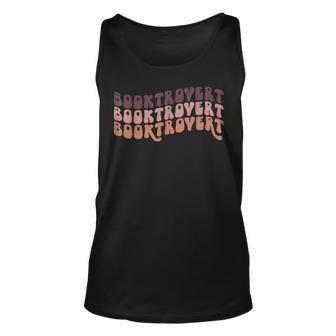 Booktrovert Funny Introvert Book Lover Bookworm Girl Unisex Tank Top | Mazezy