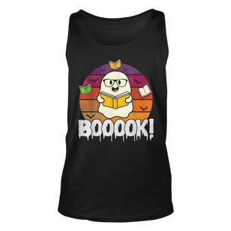 Booooks Ghost Boo Read Books Library Book Lover Ghost Tank Top | Mazezy