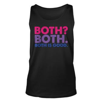 Both Both Both Is Good Funny Pride Month Bisexual Unisex Tank Top | Mazezy
