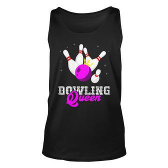 Bowling Queen Crown Bowler Bowling Team Strike Bowling Unisex Tank Top - Seseable