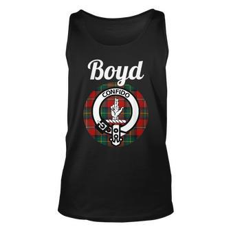 Boyd Clan Scottish Name Coat Of Arms Tartan Boyd Tank Top | Mazezy