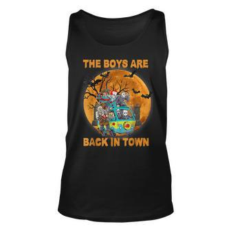 The Boys Are Back In Town Halloween Tank Top - Monsterry