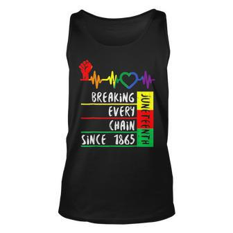 Breaking Every Chain Since 1865 Junenth Independence Day Unisex Tank Top | Mazezy