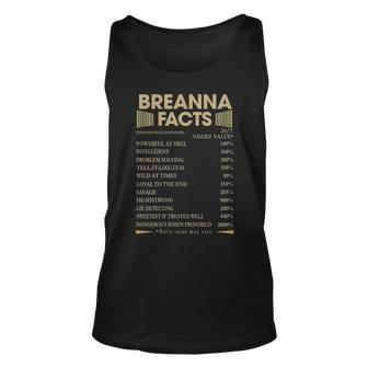 Breanna Name Gift Breanna Facts Unisex Tank Top - Seseable