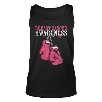 Breast Cancer Awareness Pink Boxing Gloves Survivor Warrior Tank Top | Mazezy