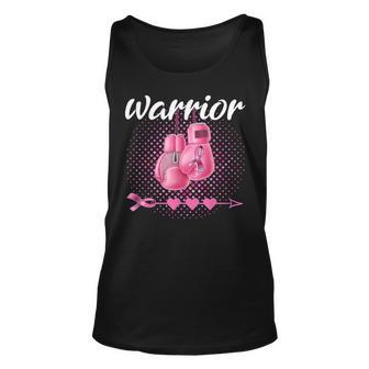 Breast Cancer Awareness Pink Boxing Gloves Warrior Tank Top | Mazezy
