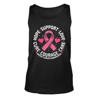 Breast Cancer Support Pink Ribbon Breast Cancer Awareness Tank Top - Seseable