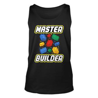 Brick Builder Master Builder Blocks Building Kids Unisex Tank Top - Seseable