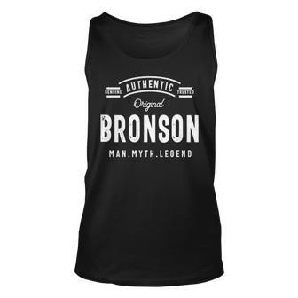 Bronson Name Gift Authentic Bronson Unisex Tank Top - Seseable