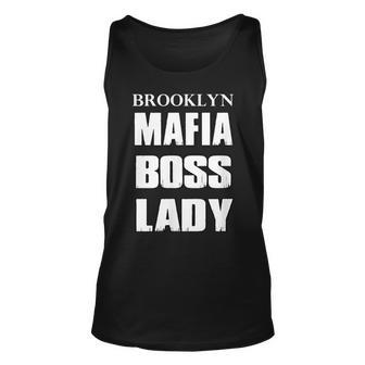 Brooklyn Mafia Boss Lady Italian Family Unisex Tank Top | Mazezy