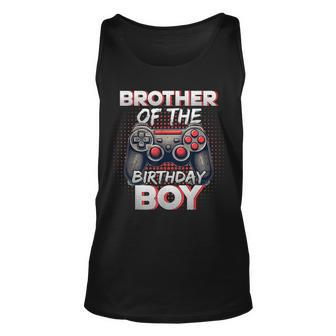 Brother Of The Birthday Boy Matching Gamer Birthday Party Unisex Tank Top | Mazezy DE
