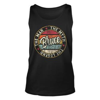 Bruce The Man The Myth The Legend First Name Bruce Tank Top - Monsterry UK