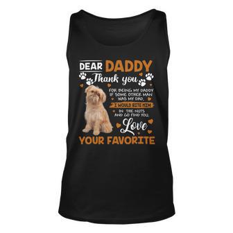 Brussels Griffon Dog Dear Daddy Thank You For Being My Daddy Unisex Tank Top - Monsterry UK