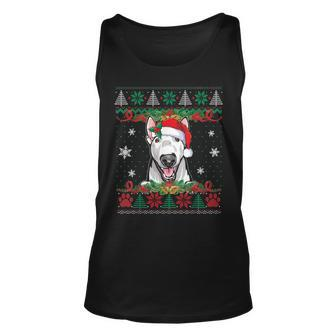 Bull Terrier Christmas Santa Ugly Sweater Dog Lover Xmas Pjs Tank Top - Monsterry DE