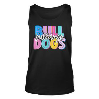 Bulldogs Colorful School Spirit Tank Top - Seseable