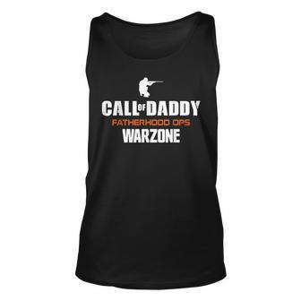 Call Of Daddy Fatherhood Ops Warzone Army Fathers Day Unisex Tank Top | Mazezy