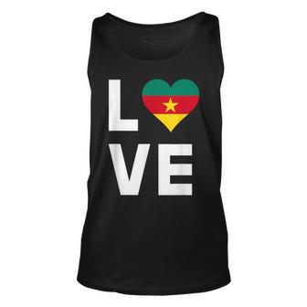 Cameroon Love Cameroonian Flag Heart Africa Cameroon Unisex Tank Top - Thegiftio