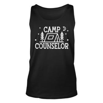 Camp Counselor Staff - Graphic Minimal Unisex Tank Top | Mazezy
