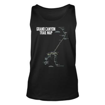 Camp Grand Canyon National Park Trail Map Camping Hiking Unisex Tank Top - Seseable