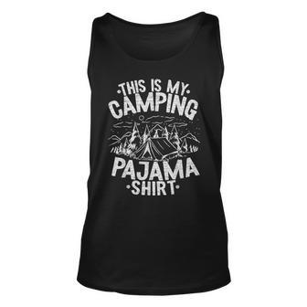 Camper Happy Hiking Outdoors This Is My Camping Pajama Tank Top | Mazezy