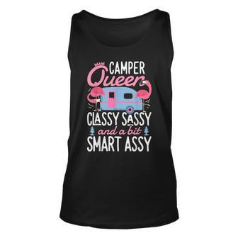 Camper Queen Classy Sassy Smart Assy T Camping Rv Camping Tank Top | Mazezy