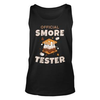 Camping Crew Official Smore Tester Marshmallows Smores Unisex Tank Top | Mazezy UK
