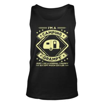 Camping Grampy Funny Camper Gifts Grandpa Unisex Tank Top | Mazezy