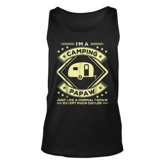 Camping Papaw Funny Camper Gifts Grandpa Unisex Tank Top | Mazezy
