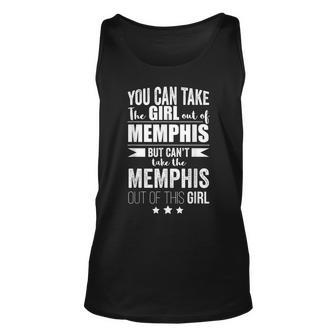 Can Take The Girl Out Of Memphis Pride Tennessee Proud Unisex Tank Top | Mazezy