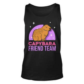 Capybara Friend Team Lover Animal Capybaras Rodent Unisex Tank Top - Monsterry AU