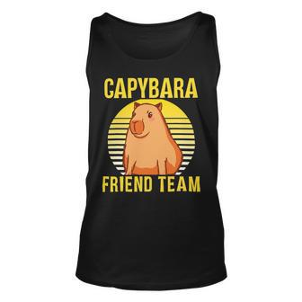 Capybara Friend Team Rodent Capybaras Animal Lover Unisex Tank Top - Monsterry DE