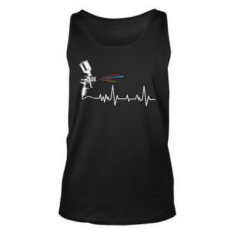 Car Painter Heartbeat Gift For Women Unisex Tank Top - Thegiftio UK