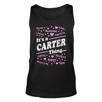 Carter Surname Last Name Its A Carter Thing Last Name Tank Top | Mazezy