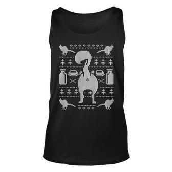 Cat Butt Kitty Ugly Christmas Sweater Tank Top | Mazezy