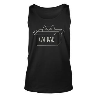 Cat Dad Funny Cat Daddy For Men For Fathers Day Unisex Tank Top - Thegiftio UK